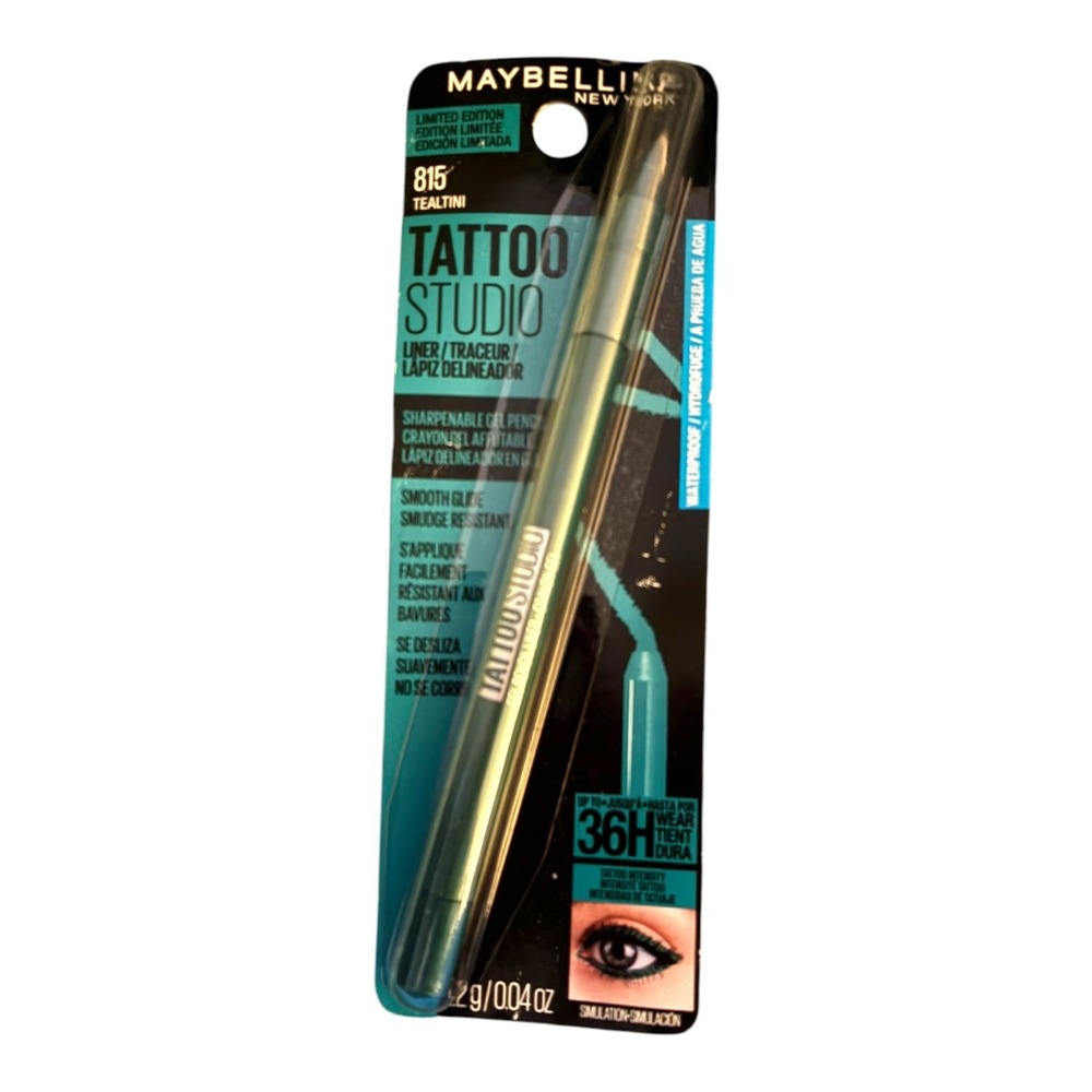 Maybelline Tattoo Studio 36H Waterproof Gel Eyeliner Pencil 815 Tealtini LE